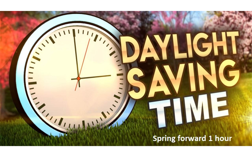 Daylight Saving Time Begins Sunday