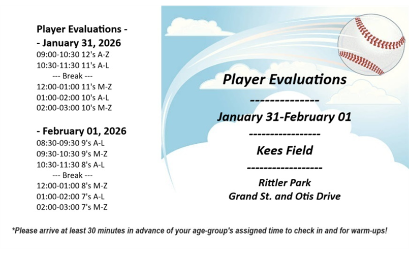 Player Evaluations - Jan 31 - Feb 01
