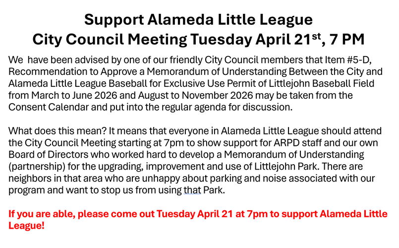 City Council Meeting 4/21 7 pm